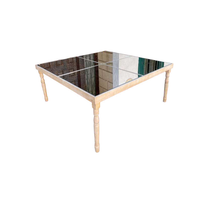 Mesa Cuadrada Patas Torneadas con Divisiones